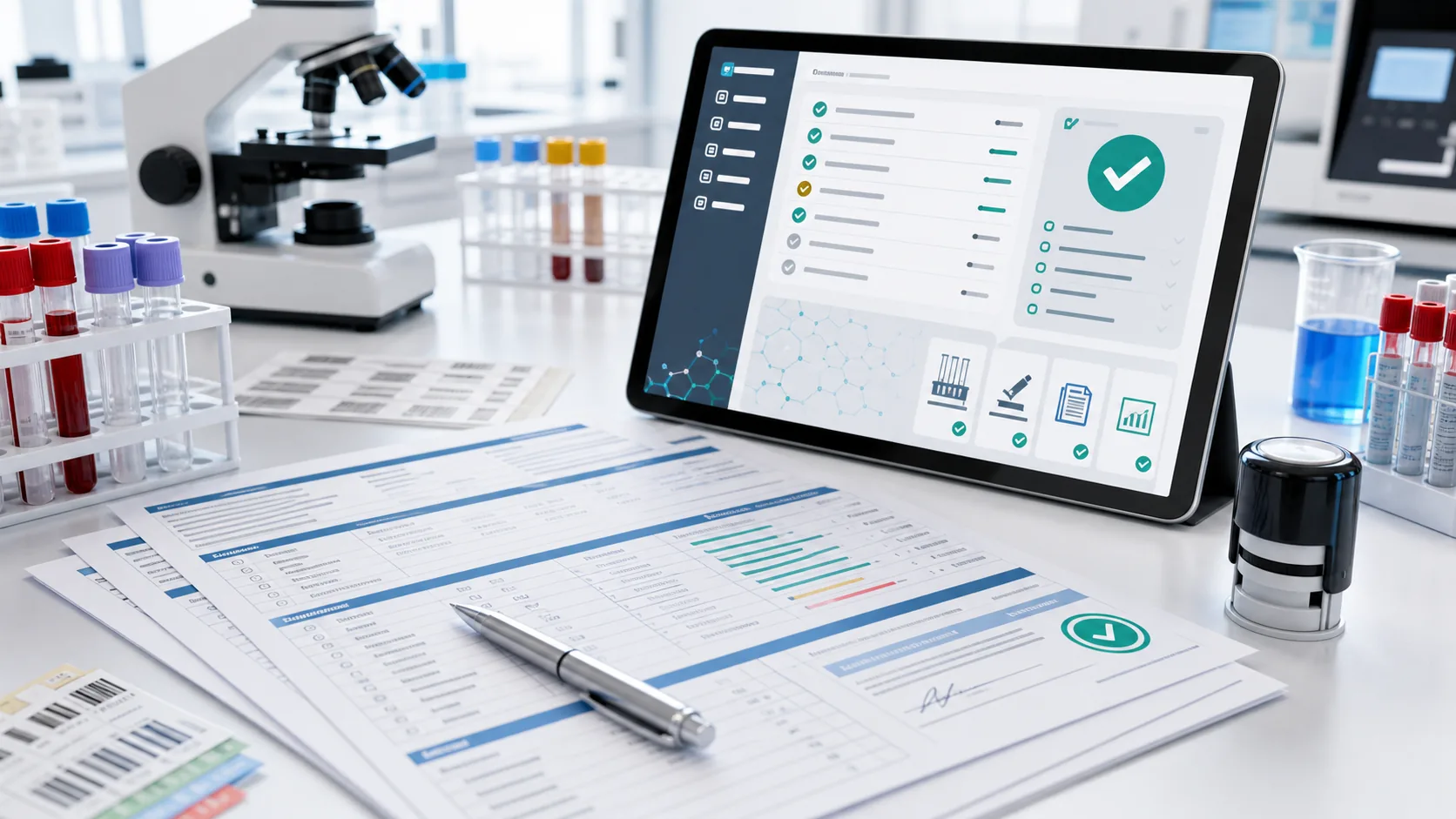 Pathology report review and quality control workflow